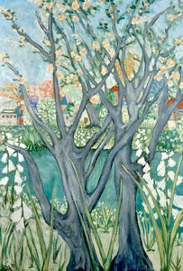 Vroege lente, 2019 (acrylverf op doek) door Deborah Eve Alastra