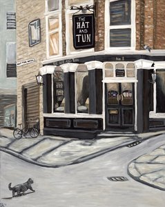 Hoed en Tun, 2017 (acryl op doek) door Deborah Eve Alastra