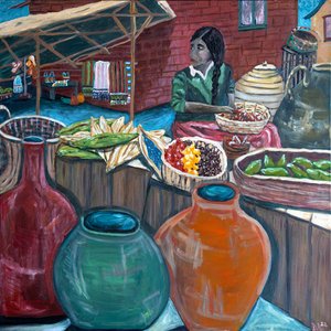 Mercado, 2023 (acrylverf op doek)