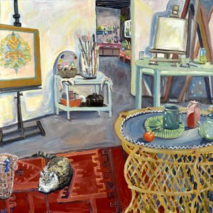 Studio de Sabou, 2023 (acryl op doek)