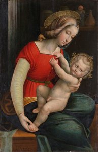 Madonna en kind door Defendente Ferrari