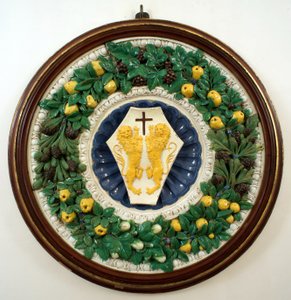 Wapen van de familie Lotteringhi della Stufa door Della Robbia (workshop of)