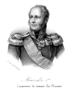 Alexander I 1777-1825, Tsaar van Rusland vanaf 1801, in militair uniform, ca. 1830