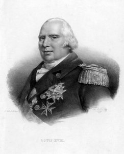 Lodewijk XVIII, koning van Frankrijk, 1827 door Delpech