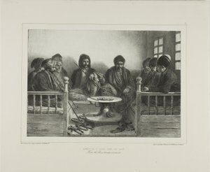 Armeniërs en Tartaren in een café