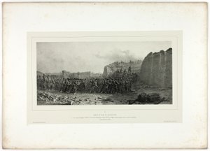 Aanval en verovering van bastion nr. 6, uit Souvenirs d’Italie: Expédition de Rome