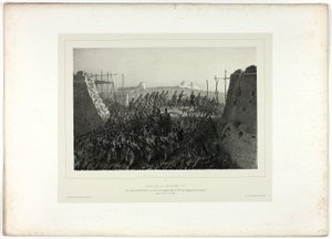 Verovering van de Courtine 6-7, uit Souvenirs d’Italie: Expeditie van Rome
