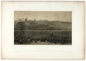 Verovering van de Villa Pamfili, uit Souvenirs d’Italie: Expédition de Rome
