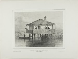 Hongaarse militaire kolonie post, linkeroever van de rivier de Donau