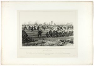 Lichte infanterie hinderlaag, uit Souvenirs d’Italie: Expeditie naar Rome