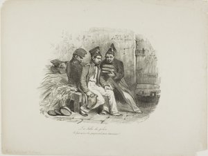 Militaire gevangenis door Denis Auguste Marie Raffet