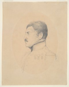 Portret van Generaal Pelissier door Denis Auguste Marie Raffet