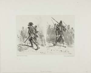 Schetsblad door Denis Auguste Marie Raffet