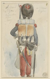 Uniformstudie door Denis Auguste Marie Raffet