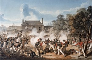 Verdediging van het Kasteel van Hougoumont door de flankcompagnie, Coldstream Guards 1815