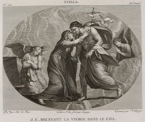 Denis-Sébastien Leroy, Antoine-Claude-François Villerey et Lerouge - Jezus Christus ontvangt de Maagd in de hemel, naar Jacques Stella - 1802-1815