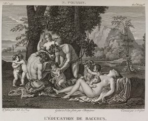 Denis-Sébastien Leroy, Chataigner en Niquet - De opvoeding van Bacchus, naar Nicolas Poussin - 1802-1815