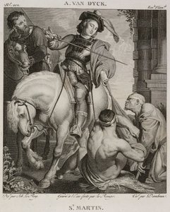 Denis-Sébastien Leroy, Le Rouge en Dambrun - Sint Maarten, naar Antoine van Dyck - 1802-1815 door Denis Sebastien Leroy