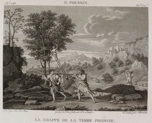 Denis-Sébastien Leroy, Saulx en Bovinet - De druif van het beloofde land, naar Nicolas Poussin - 1802-1815 door Denis Sebastien Leroy