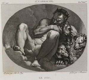 Denis-Sébastien Leroy et Boutrois - Vuur, naar Annibale Carrache - 1802-1815