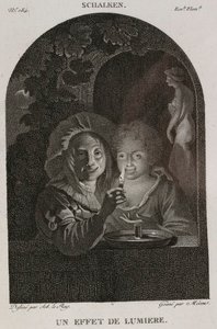 Denis-Sébastien Leroy et Mécou - Een lichteffect, naar Schalken - 1802-1815