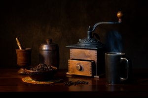 Rustiek koffie-stilleven