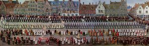 De Ommegang in Brussel op 31 mei 1615: Processie van Onze-Lieve-Vrouw van Sablon