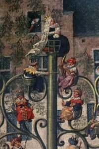 De triomf van aartshertogin Isabella in de Ommegang van Brussel op zondag 31 mei 1615, detail van de wagen van de stam van Jesse, 1615 (detail)