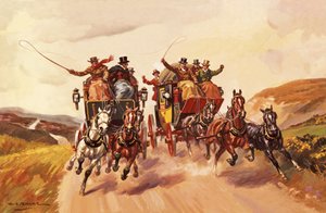 Race tussen rijtuigen