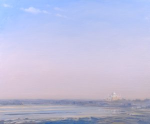 Taj Mahal vanuit Agra Fort