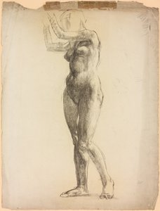 Een studie van een vrouwelijk figuur door Derwent Lees