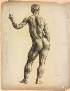 Een studie van een mannelijk figuur