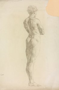 Een studie van een mannelijk figuur