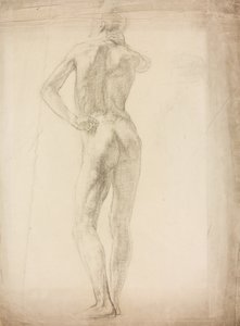Een studie van een mannelijk figuur