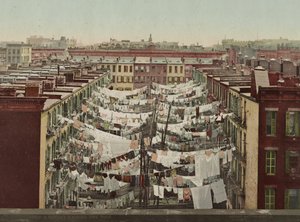 Een maandagse was, New York, c.1900 door Detroit Photographic Co.