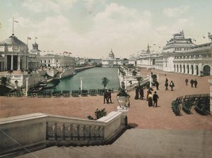 Grote Hof, Trans-Mississippi Expositie, 1898 door Detroit Photographic Co.