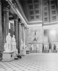 Een Hoek in Beeldhouwhal, het Capitool in Washington, D.C., c.1904