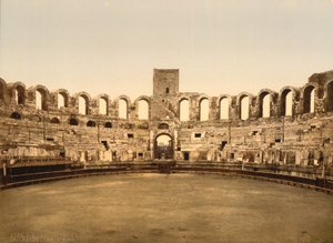 Arena, Arles, Frankrijk, Fotochrome print, ca. 1900 door Detroit Publishing Co.