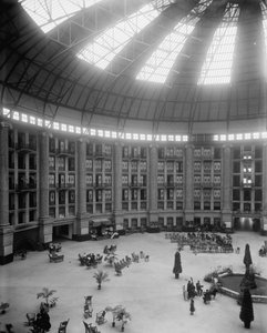 Atrium van het New West Baden Springs Hotel, West Baden Springs, Indiana, ca. 1900-15