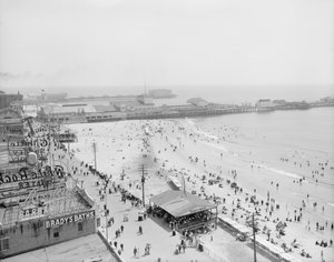 Strand en promenade, Atlantic City, 1900-10