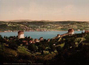 Bosporus, Rumeli en Anadali-Hissar, ca. 1890-1900 (fotochrom print) door Detroit Publishing Co.