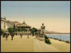 Casino Terras, Monte Carlo, Riviera, Monaco door Detroit Publishing Co.