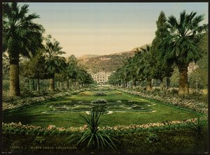 Casino-ingang, de Tuinen, Monte Carlo, Riviera, Monaco door Detroit Publishing Co.