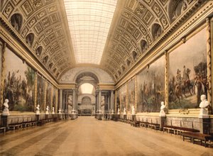 Galerij der Slagen, Versailles, ca. 1890-1900 (fotochrom) door Detroit Publishing Co.