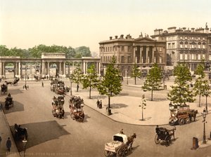 Hyde Park Corner, Londen, c.1890-1900 door Detroit Publishing Co.