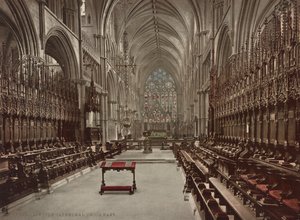 Lincoln Cathedral koor, ca. 1900