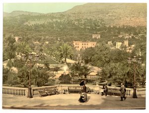 Monte Carlo Casino Tuinen, Riviera, Monaco door Detroit Publishing Co.