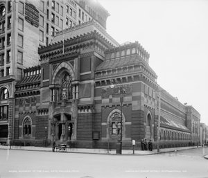 Pennsylvania Academy of Fine Arts, Philadelphia, Pennsylvania, ca. 1900 (zw/w foto) door Detroit Publishing Co.