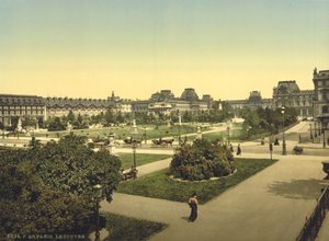 Het Louvre, Parijs, ca. 1890-1900 door Detroit Publishing Co.