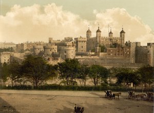 De Toren van Londen, c.1890-1900 door Detroit Publishing Co.